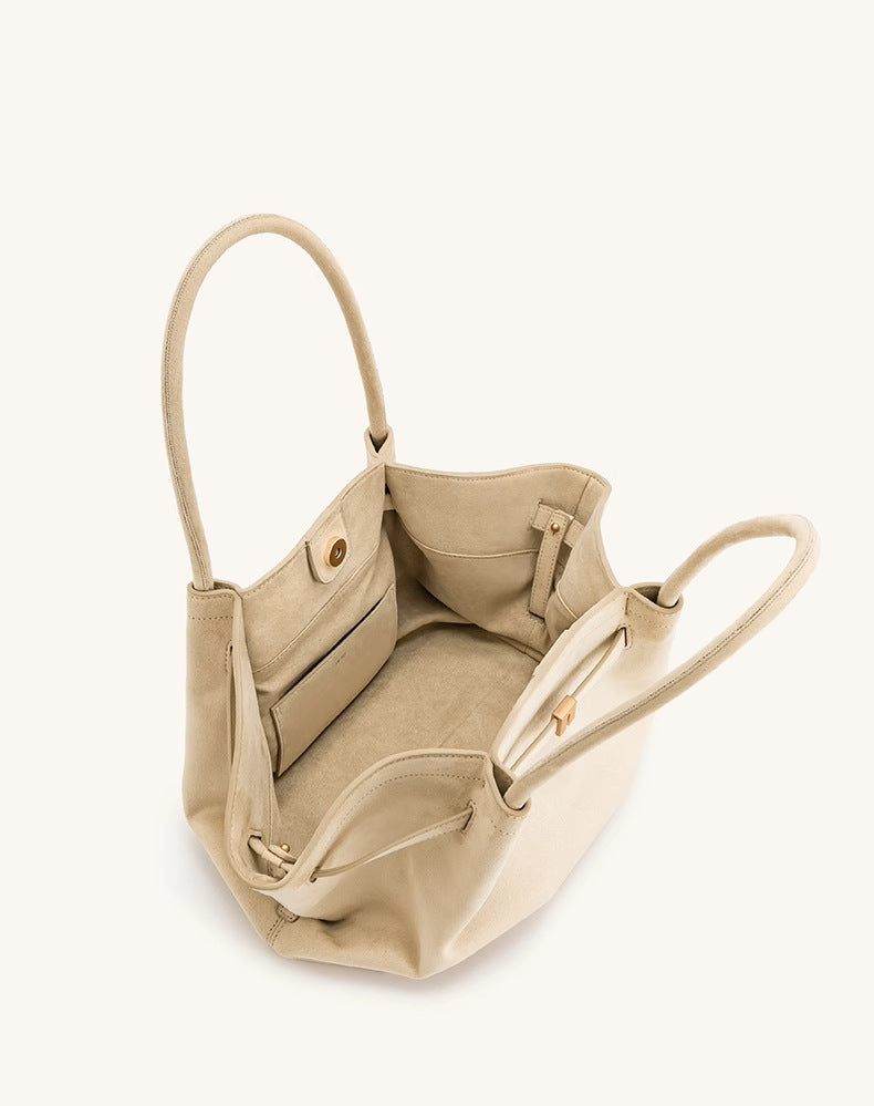 Soft Leather Dumpling Tote Bag