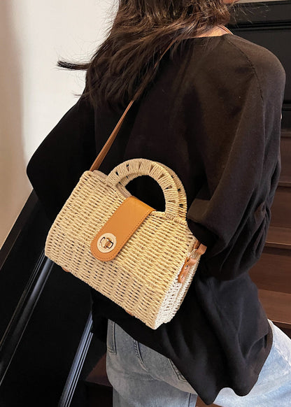 Fashion Commuter Woven Straw Crossbody & Handbag