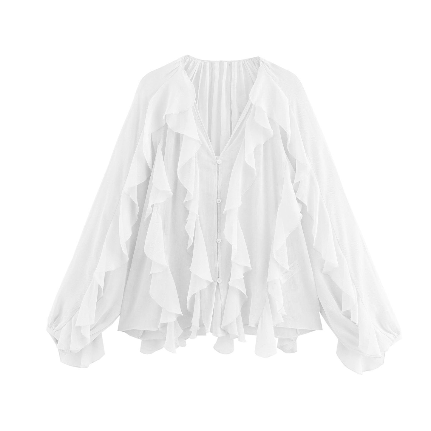 Layered solid color flowing shirt