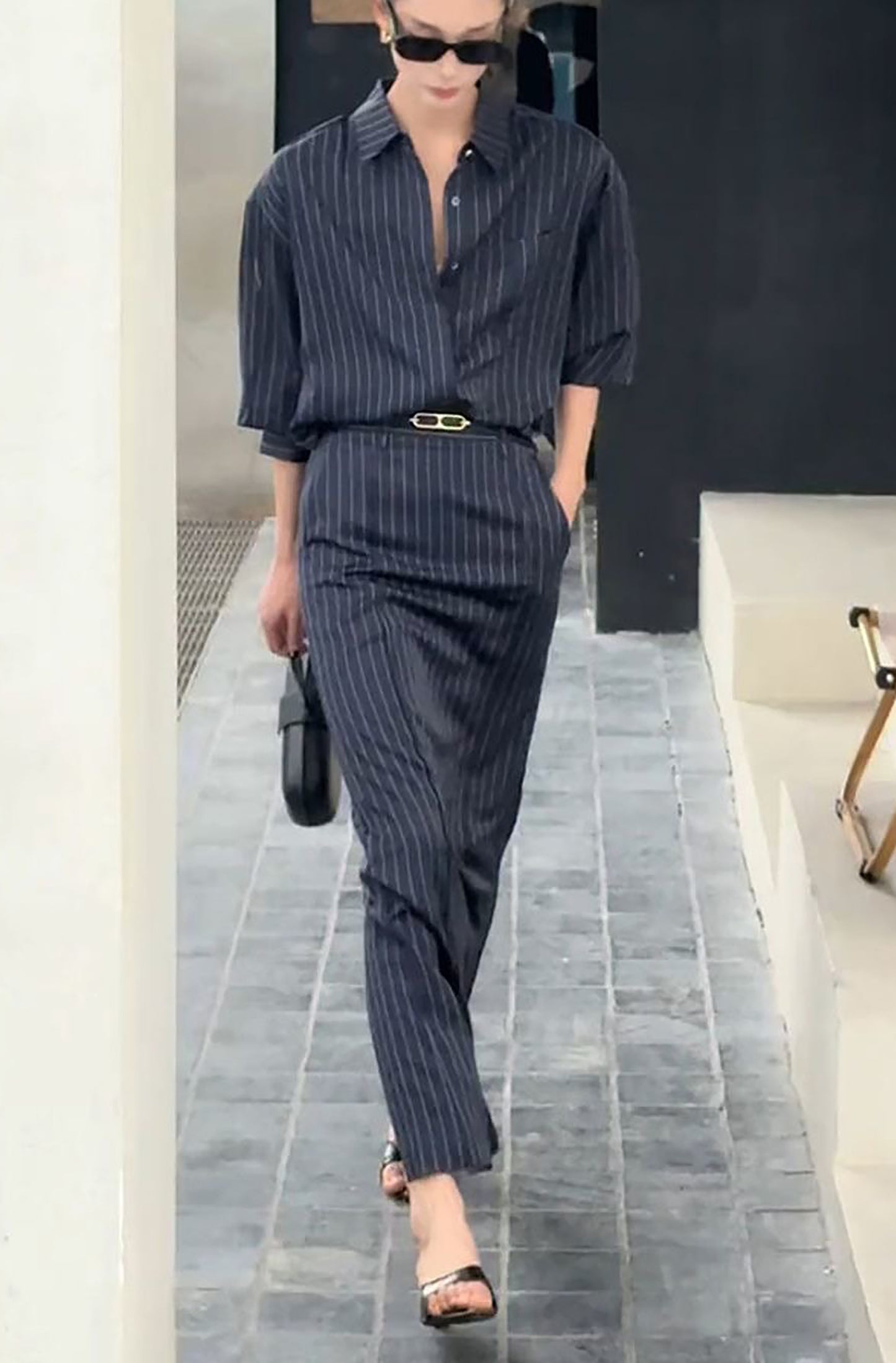 Elegant Shirt & Maxi Skirt Set
