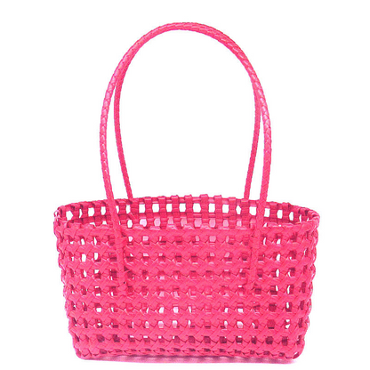 Skeleton Mesh Plastic Woven Bag