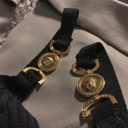 Metallic Strap Knit Tank Top