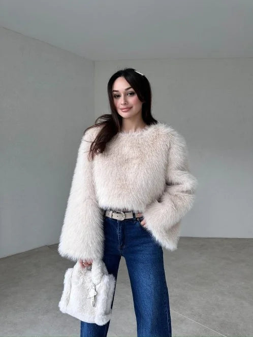 Faux Fur Cozy Sweater