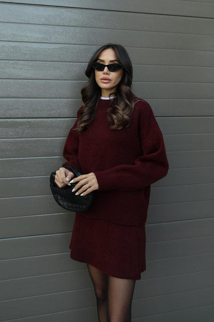 Violet Cozy Knit Outfit