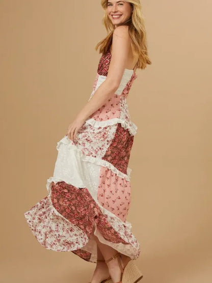 Floral Lace Vacation Dress