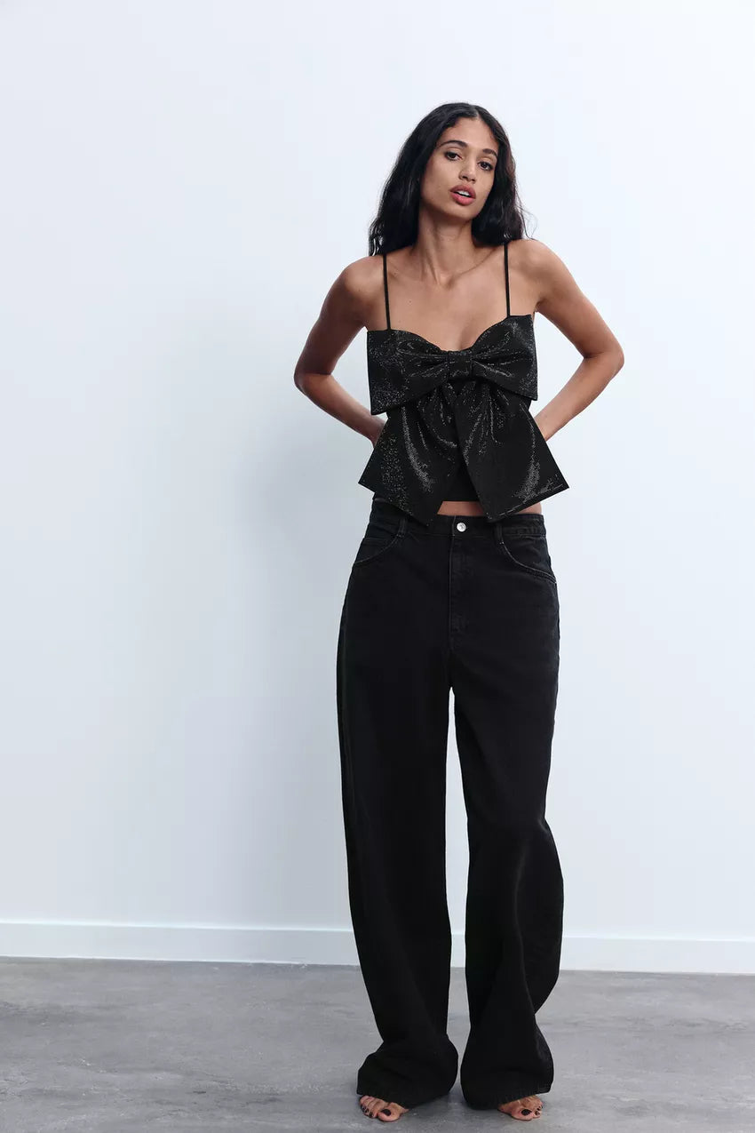 Sparkle Bow Camisole Top