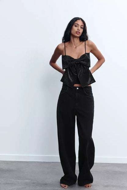Sparkle Bow Camisole Top