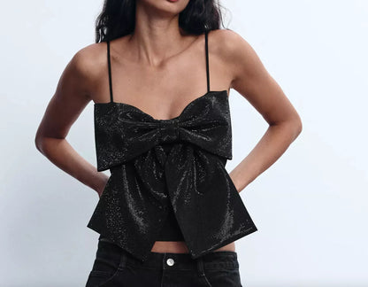 Sparkle Bow Camisole Top