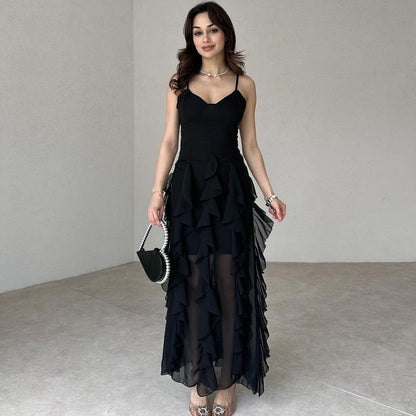 Chic Ruffled Maxi Dress