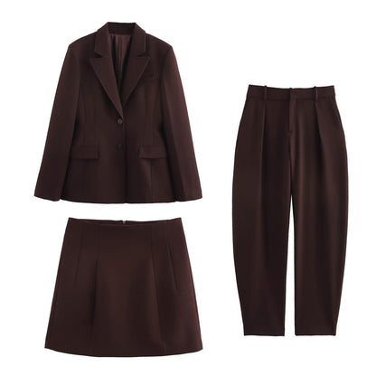 Chic Chocolate Suit Set
