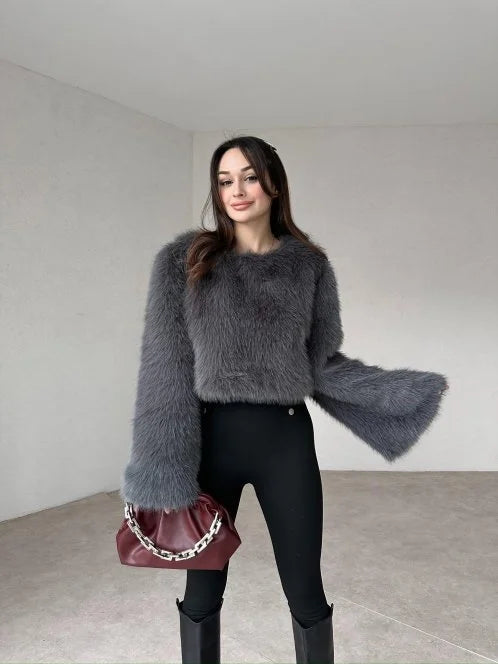 Faux Fur Cozy Sweater