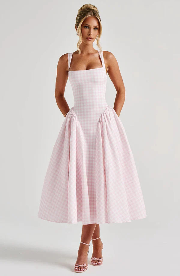 Chic Gingham Princess Dress