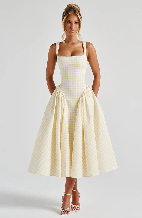 Chic Gingham Princess Dress