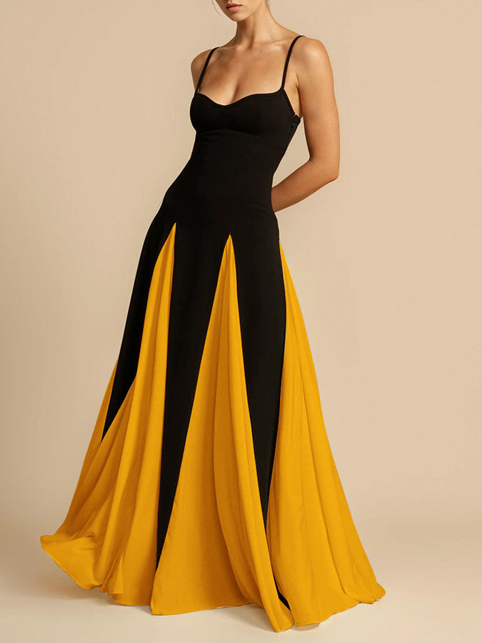Elegant Flow Halter Dress