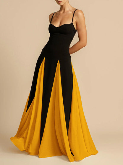 Elegant Flow Halter Dress