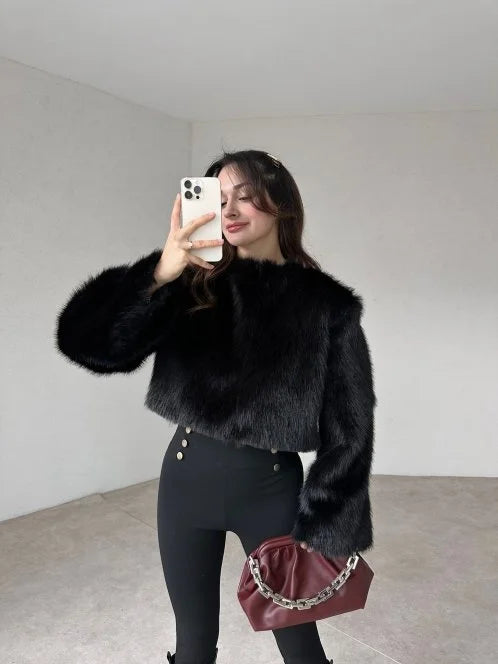 Faux Fur Cozy Sweater