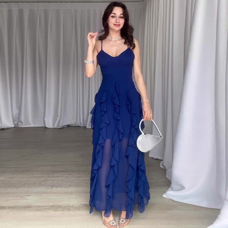 Chic Ruffled Maxi Dress
