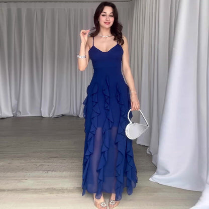 Chic Ruffled Maxi Dress
