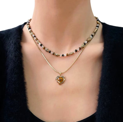 Love Vintage Necklace Earrings