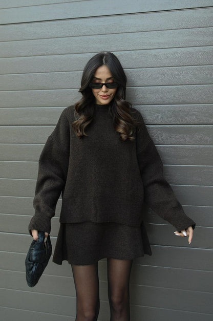 Violet Cozy Knit Outfit