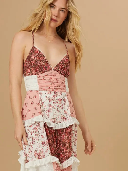 Floral Lace Vacation Dress