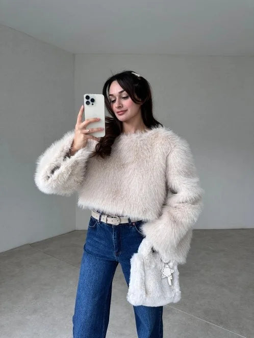 Faux Fur Cozy Sweater