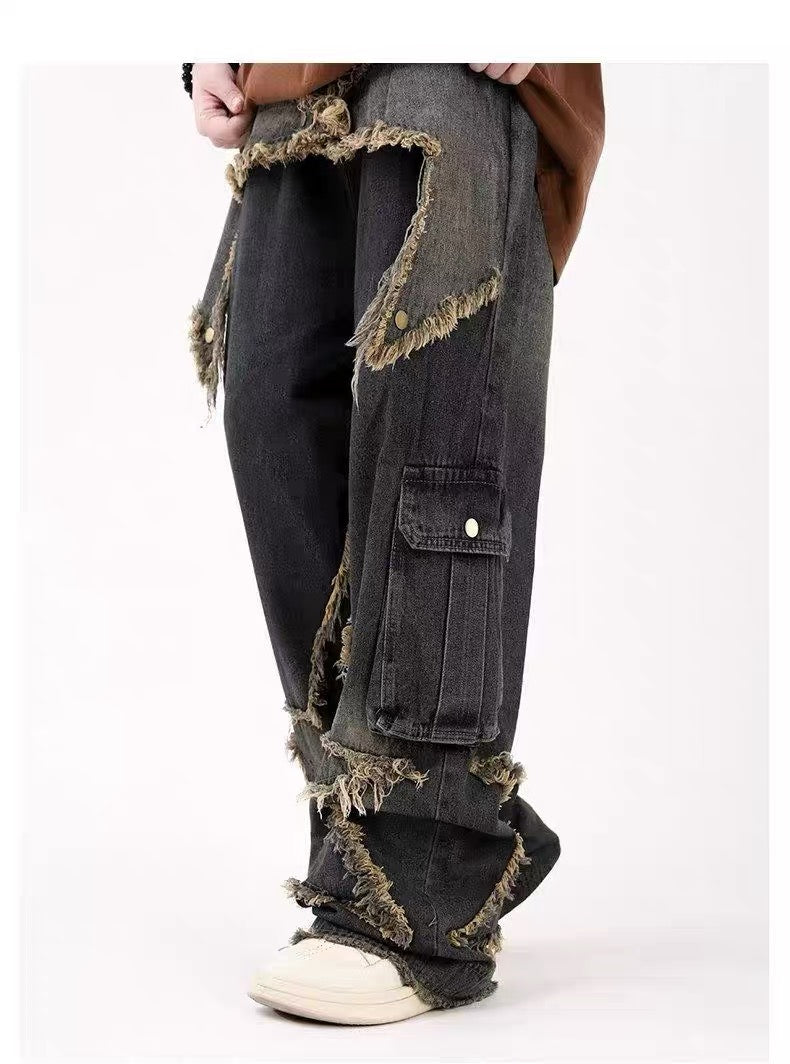 Starry Glam Patchwork Jeans