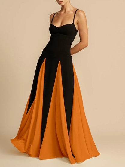Elegant Flow Halter Dress