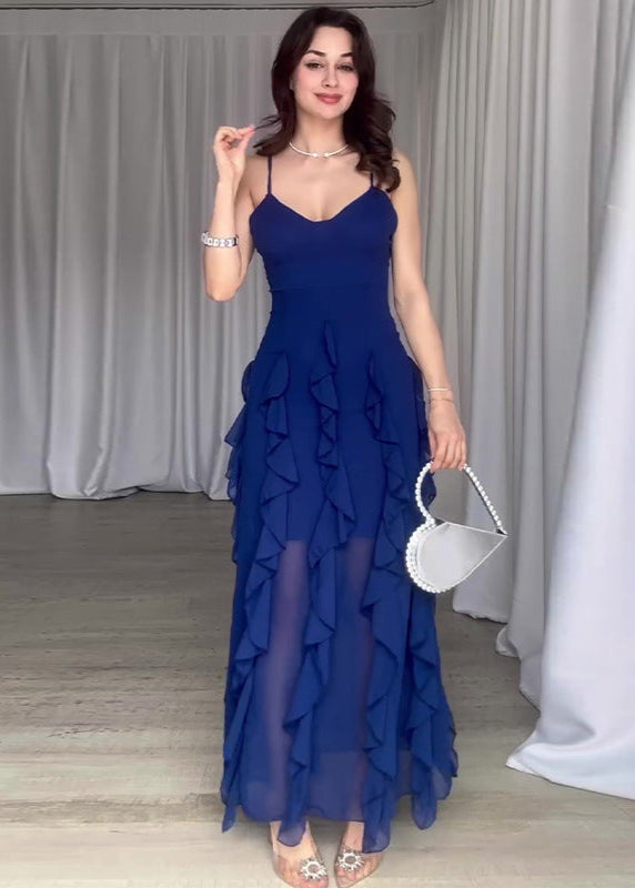 Chic Ruffled Maxi Dress