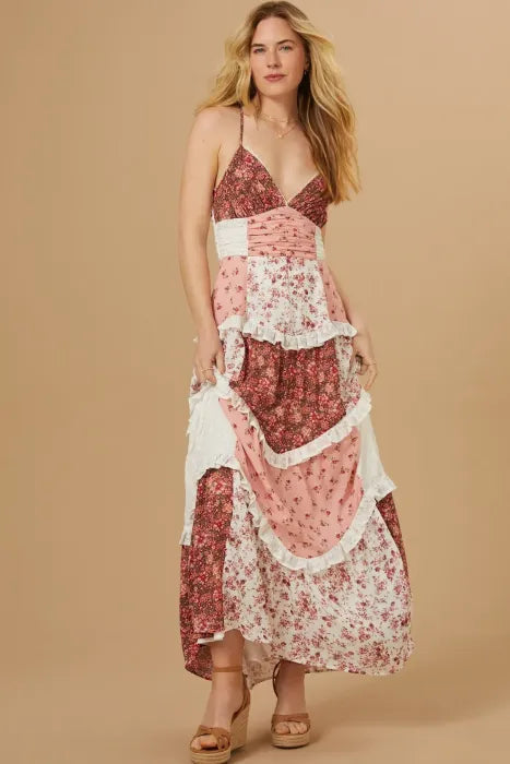 Floral Lace Vacation Dress