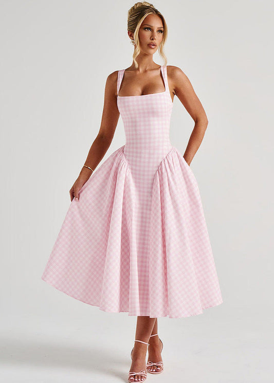 Chic Gingham Princess Dress