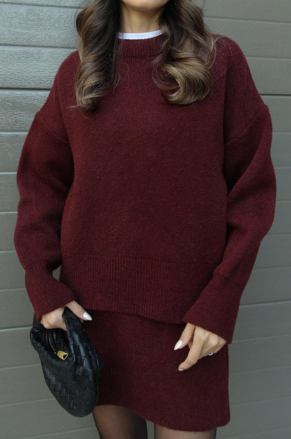 Violet Cozy Knit Outfit